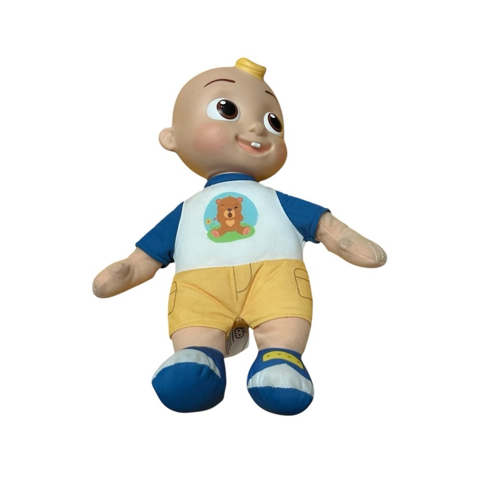 Cocomelon Plush Doll with Blue and Yellow Outfit